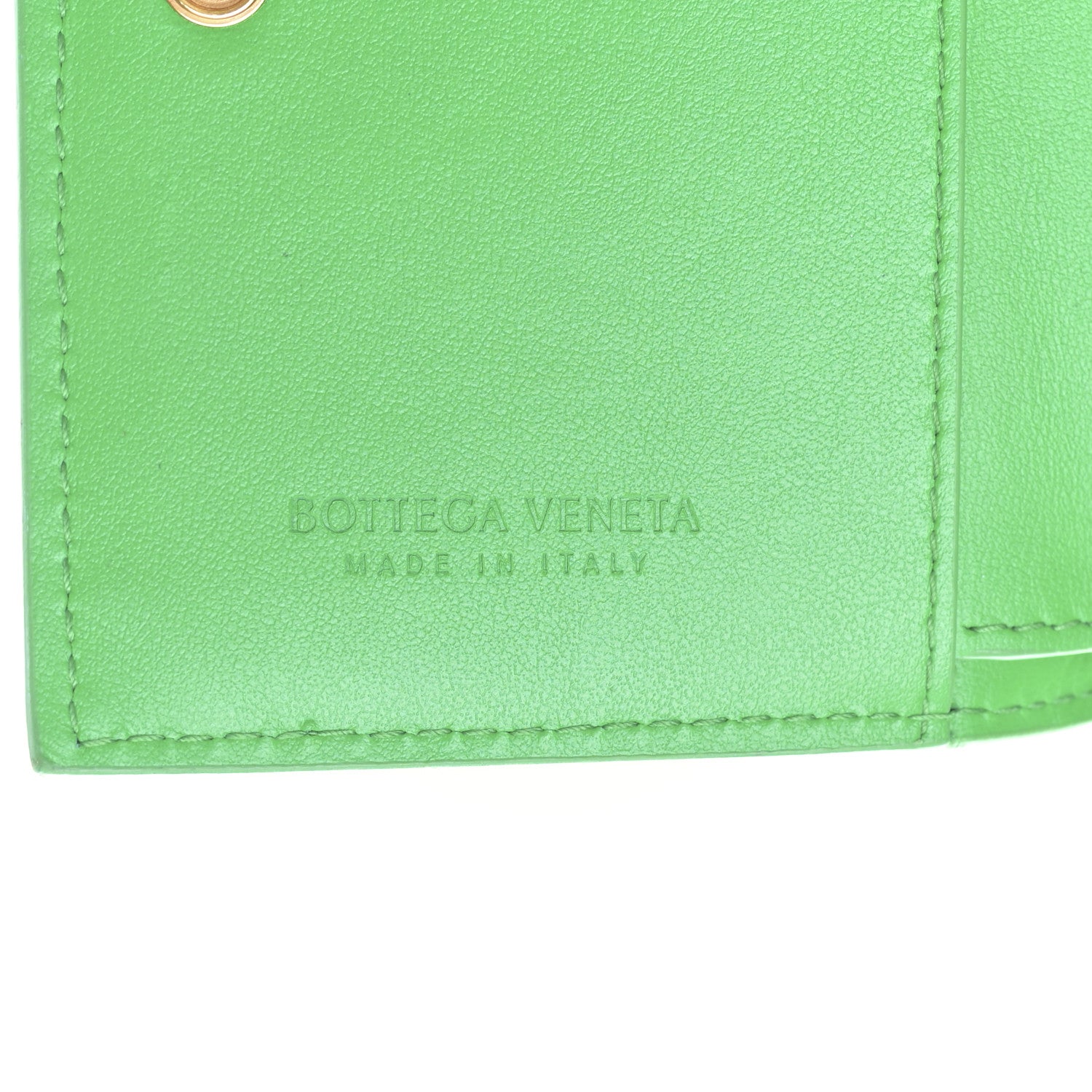 Bottega Veneta Nappa Intrecciato Bifold Zip Wallet Grass 7 of 9