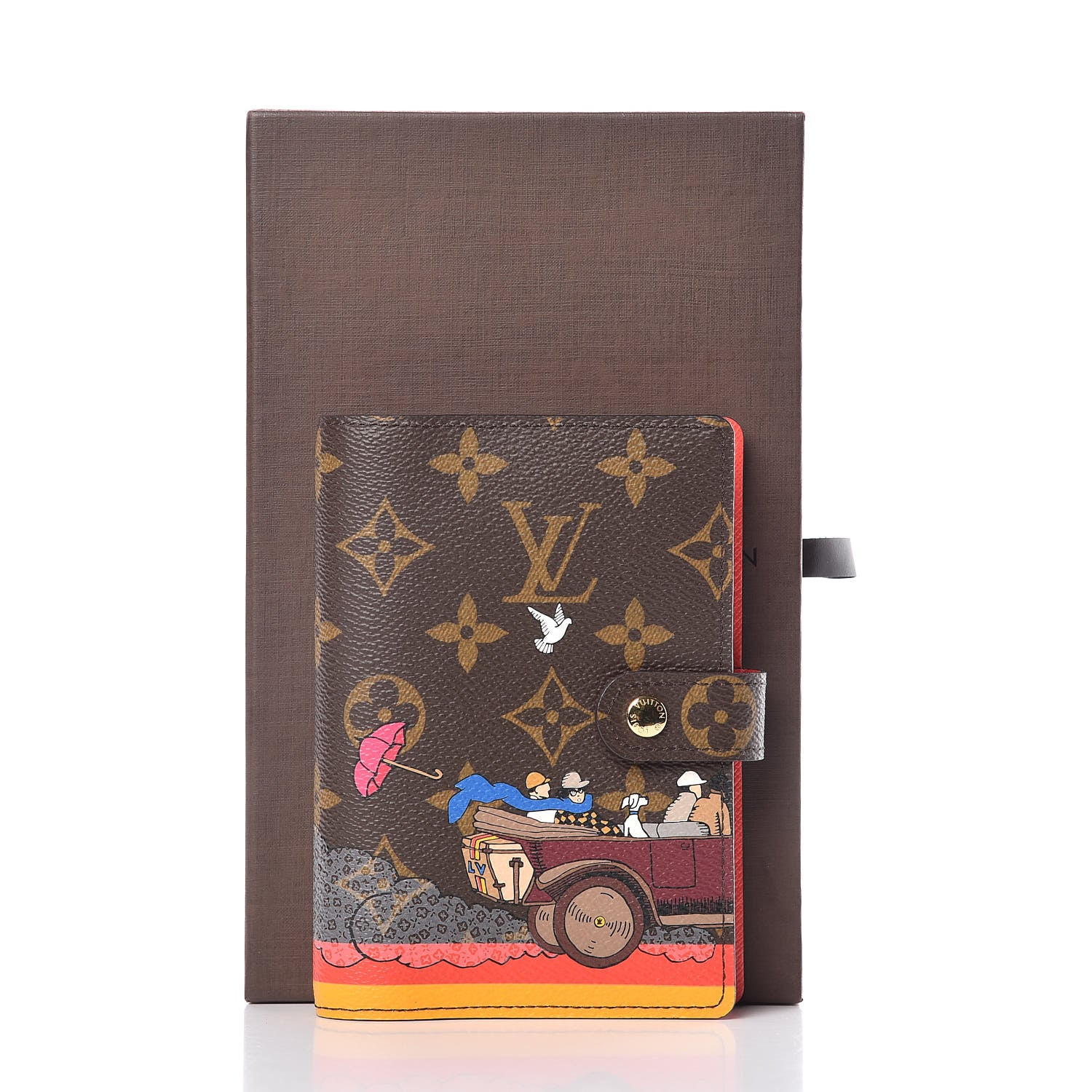 Louis Vuitton Monogram 2015 Christmas Animation Small Ring Agenda Cover Poppy 8 of 8