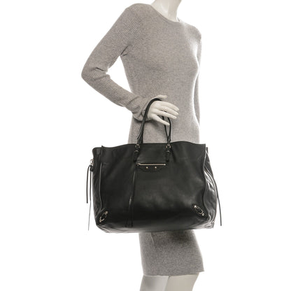 Balenciaga Supple Calfskin Papier A4 Zip Around Tote Black 2 of 6