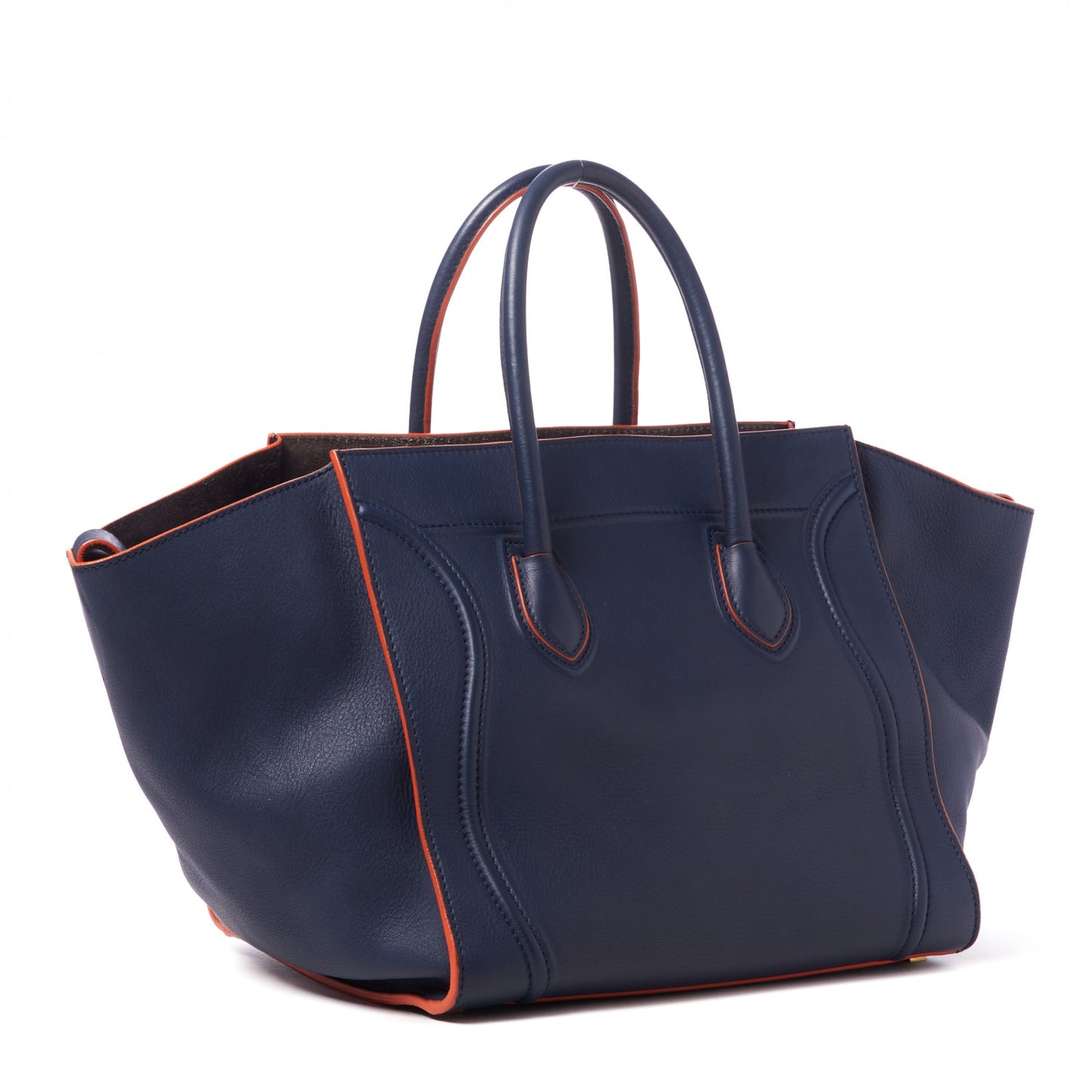 Baby Grained Calfskin Medium Phantom Luggage Midnight