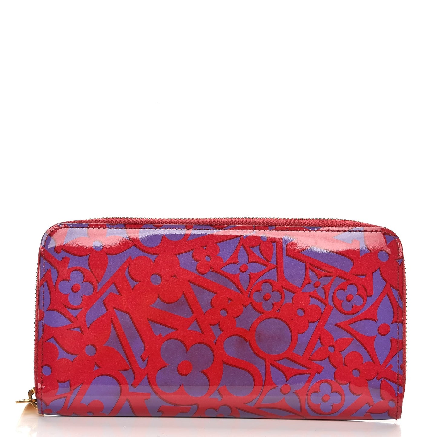 Patent Sweet Monogram Zippy Wallet Rose Indien