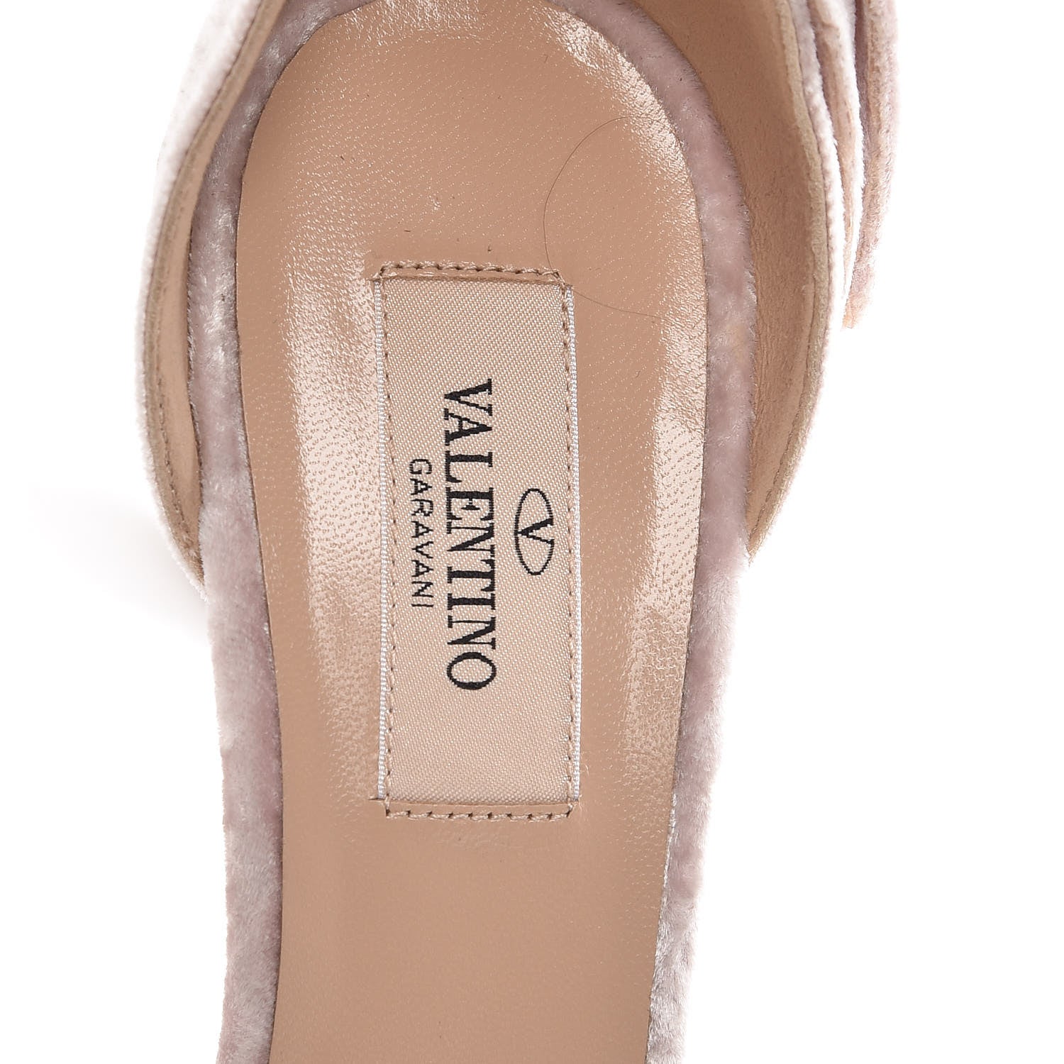 Valentino Garavani Velvet Pretty Bow Ankle Strap Sandals 38 Loto 9 of 12