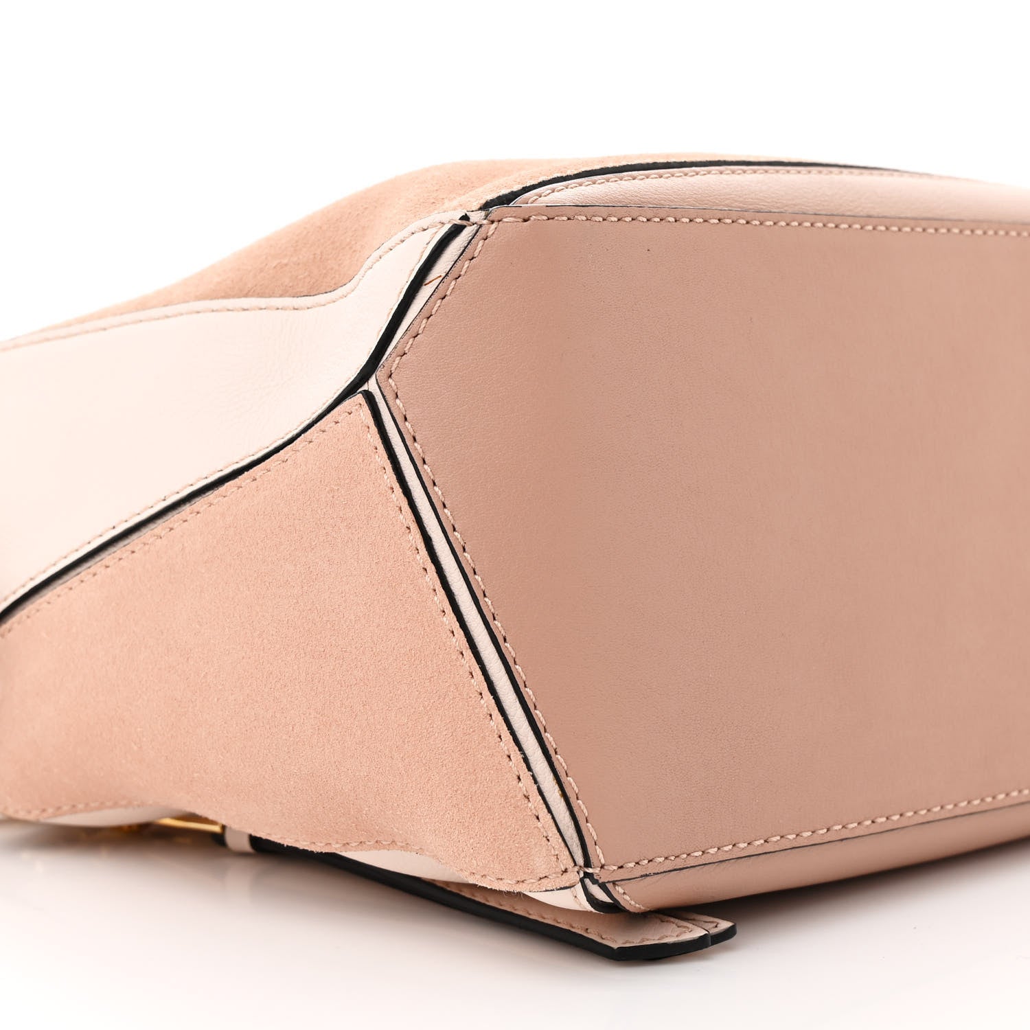 Loewe Calfskin Suede Small Puzzle Bag Blush 9 of 12