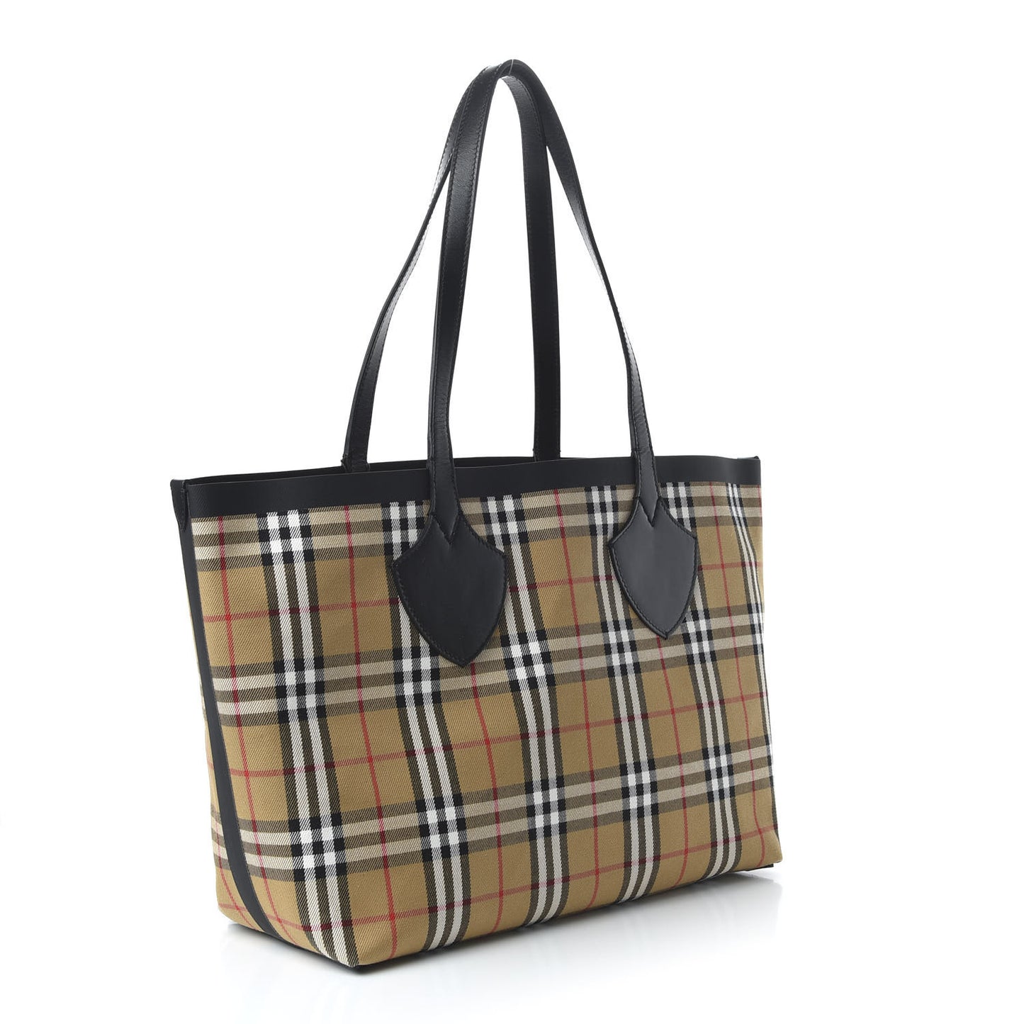 Vintage Check The Giant Reversible Tote Antique Yellow Bright Red