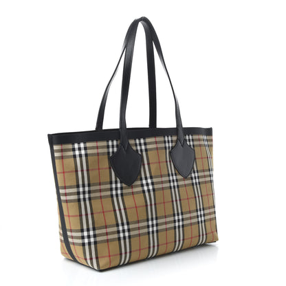 Burberry Vintage Check The Giant Reversible Tote Antique Yellow Bright Red 3 of 16