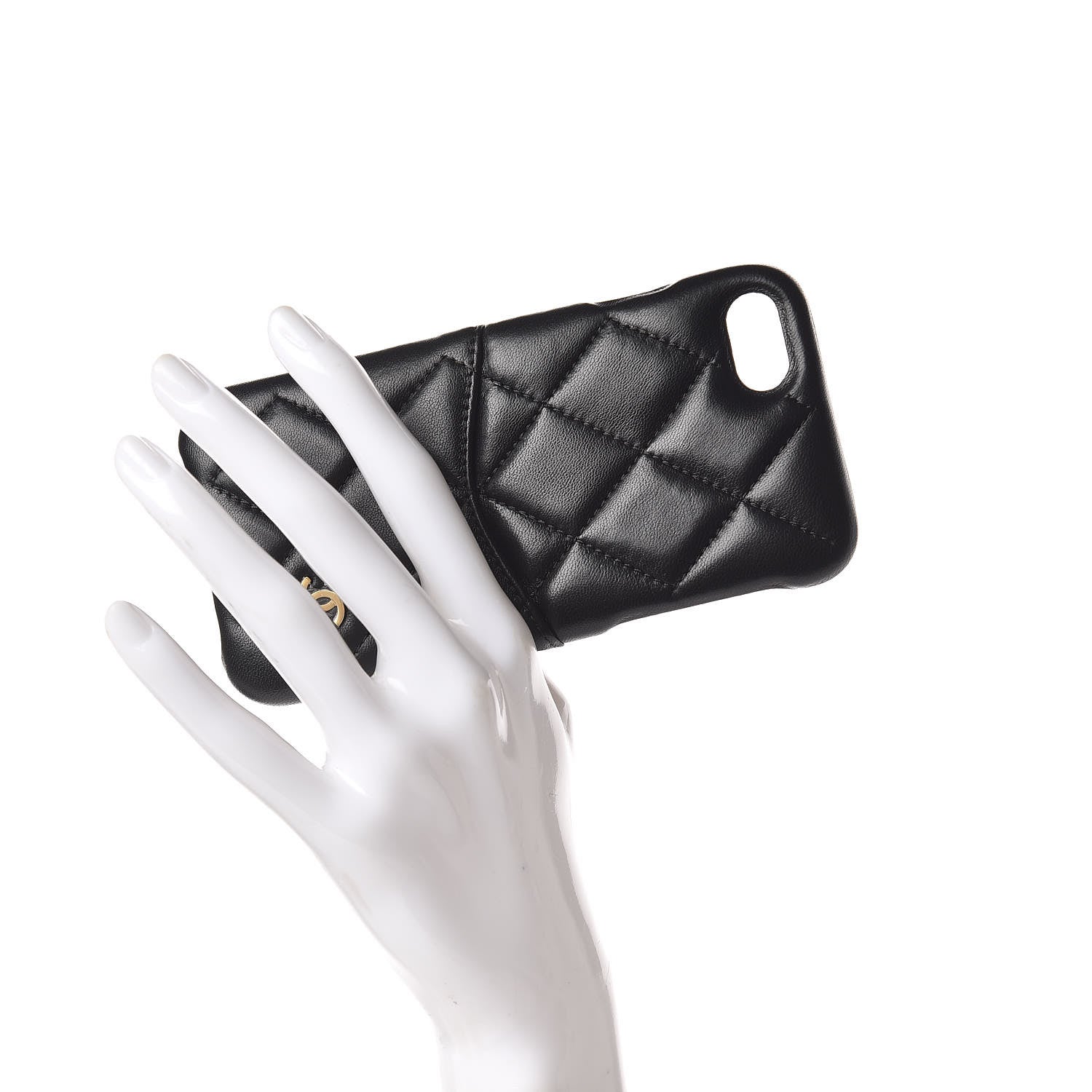Chanel Lambskin Quilted iPhone 7/8 Coco Tech Case Black 2 of 7