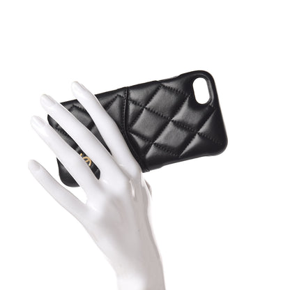 Chanel Lambskin Quilted iPhone 7/8 Coco Tech Case Black 2 of 7