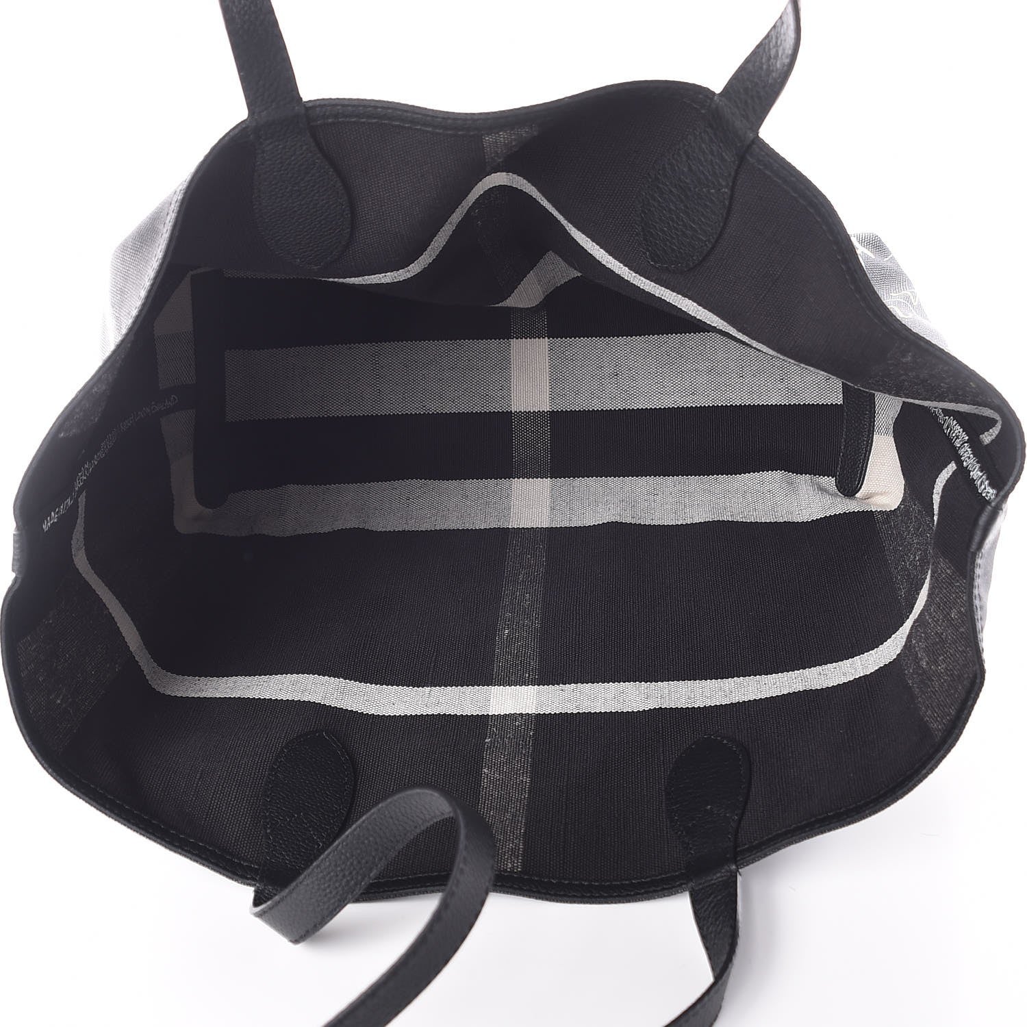 Burberry Coated Canvas Medium Reversible Doodle Tote Black 8 of 9