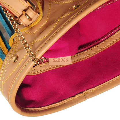 Louis Vuitton Monogram Multicolor Fringe Bucket with Accessories Pouch White 7 of 8