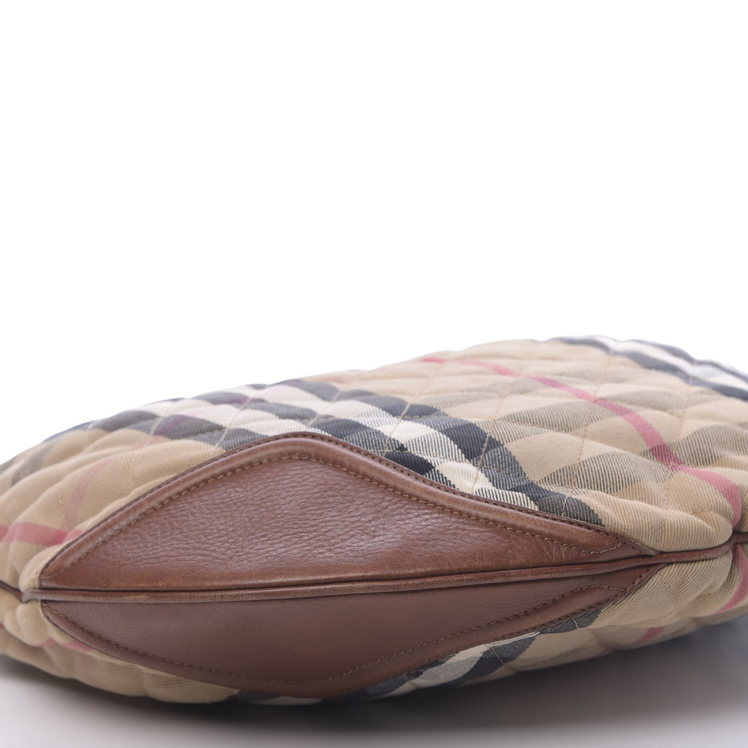 Burberry House Check Quilted Hoxton Hobo Brown 8 of 10