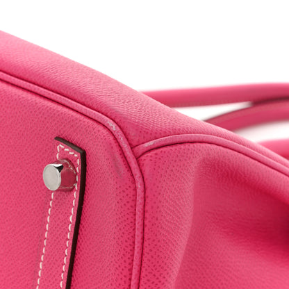 Hermes Epsom Candy Birkin 30 Rose Tyrien Rubis 12 of 12