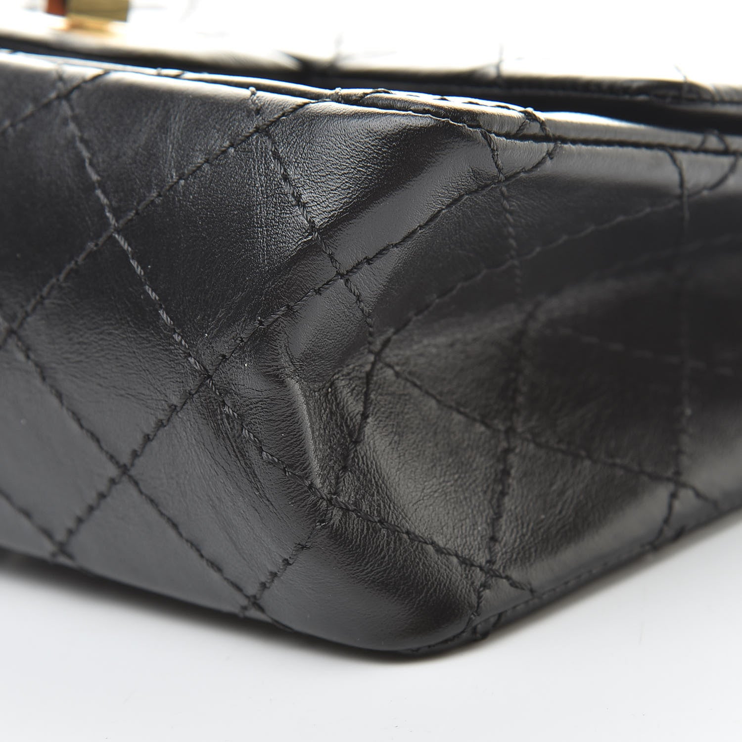 Chanel Aged Calfskin Quilted 2.55 Reissue Mini Flap Black 10 of 12