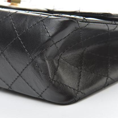 Chanel Aged Calfskin Quilted 2.55 Reissue Mini Flap Black 10 of 12