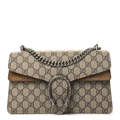 Gucci GG Supreme Monogram Small Dionysus Shoulder Bag Taupe 1 of 11