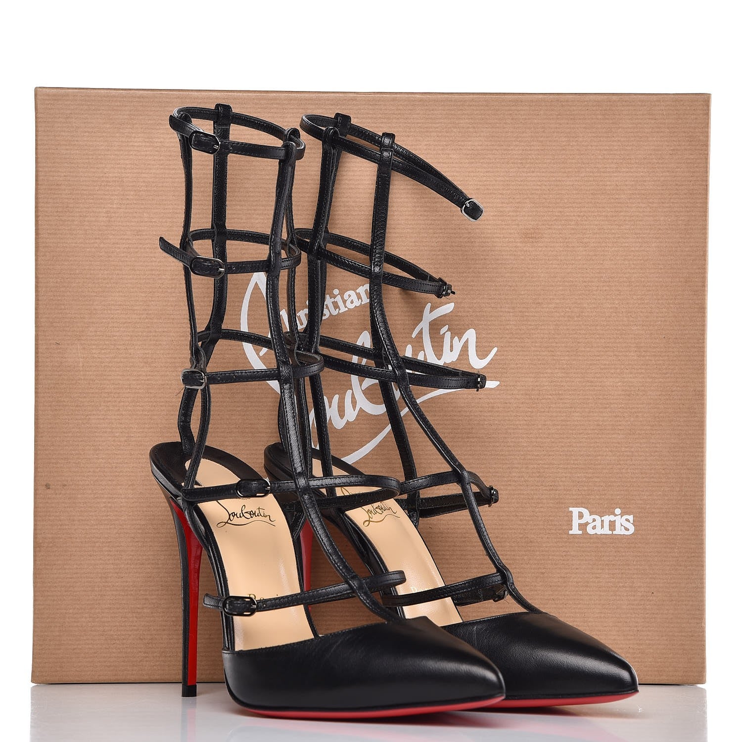Christian Louboutin Kid Kadreyana 100 Pumps 38.5 Black 10 of 10