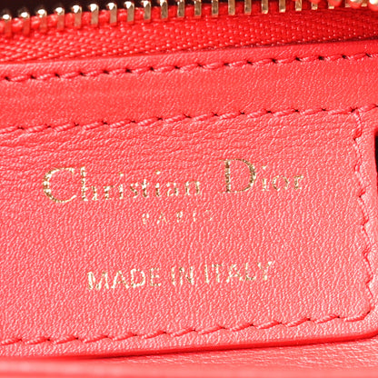 Christian Dior Calfskin Niki De Saint Phalle Medium Supple Lady Dior Red 6 of 10