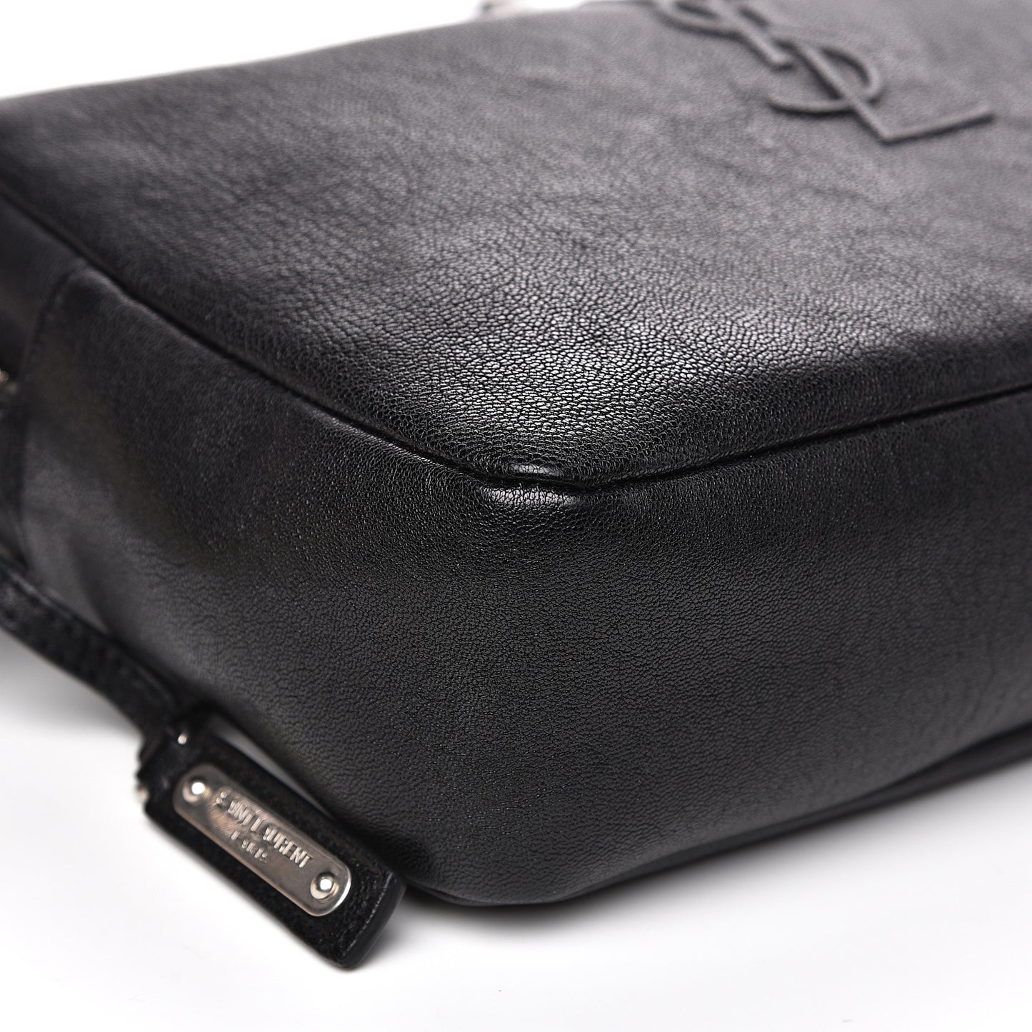 Lambskin Monogram Small Lou Camera Bag Black