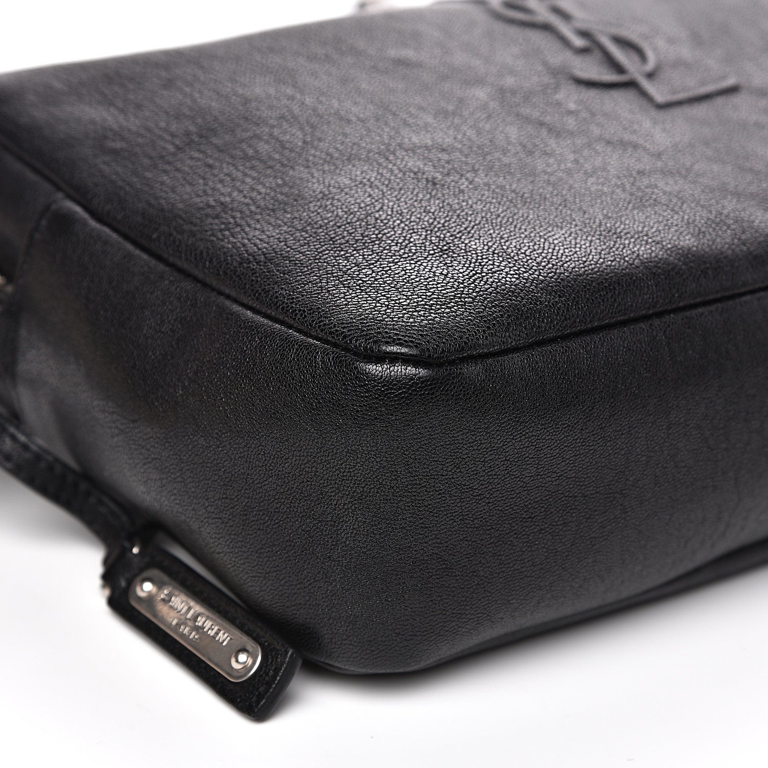 Saint Laurent Lambskin Monogram Small Lou Camera Bag Black 6 of 11