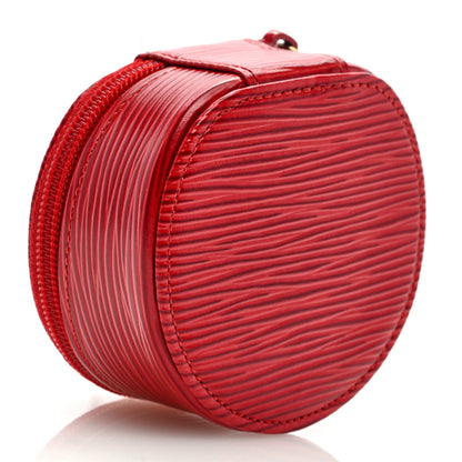Louis Vuitton Epi Ecrin Bijoux 8cm Jewelry Box Case Castillan Red 3 of 6