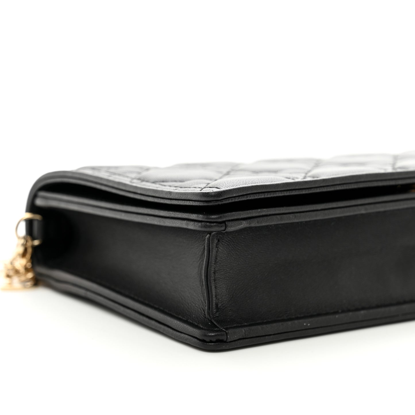 Lambskin Cannage Lady Dior Pouch Black