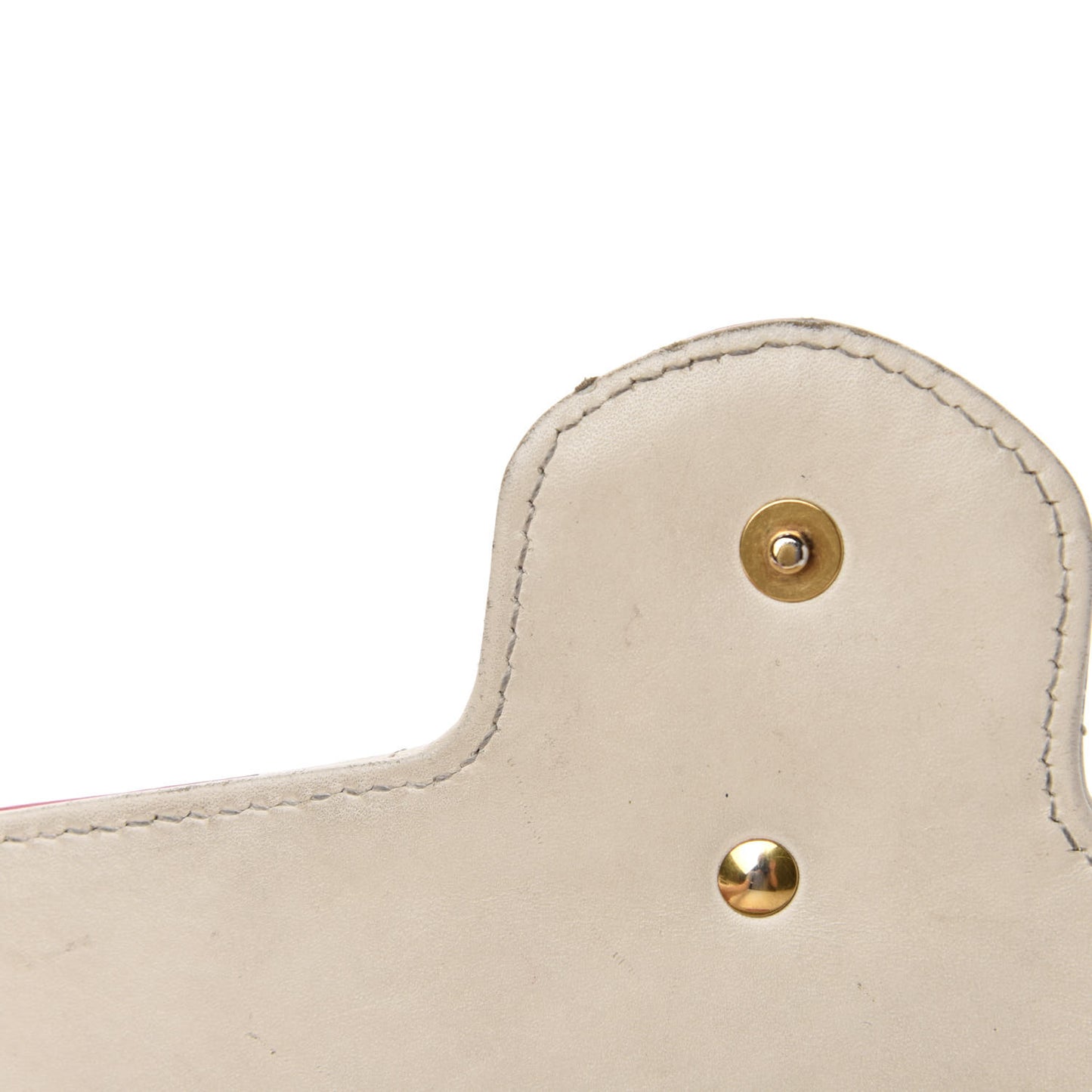 Calfskin Matelasse Trompe L'Oeil Print Mini GG Marmont Chain Wallet White