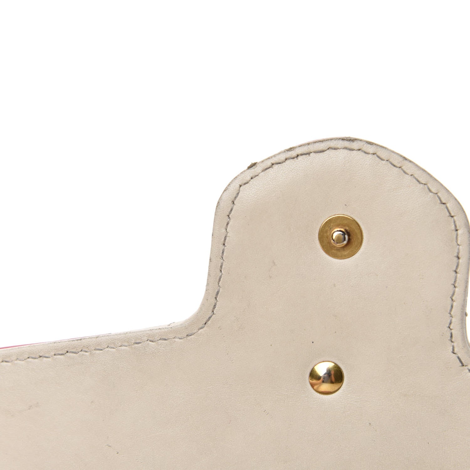 Gucci Calfskin Matelasse Trompe L'Oeil Print Mini GG Marmont Chain Wallet White 13 of 22