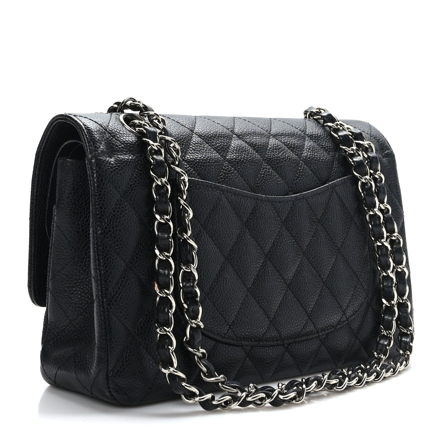 Chanel Caviar Quilted Medium Double Flap Black 3 of 9