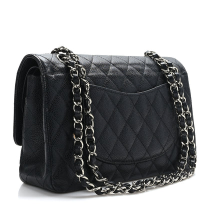 Chanel Caviar Quilted Medium Double Flap Black 3 of 9