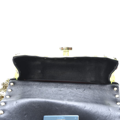 Valentino Garavani Calfskin Mini Rockstud Spike Shoulder Bag Lime 5 of 8