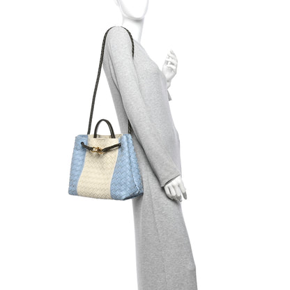 Bottega Veneta Nappa Intrecciato Medium Andiamo Shoulder Bag Sea Salt Ice Kaki 2 of 9