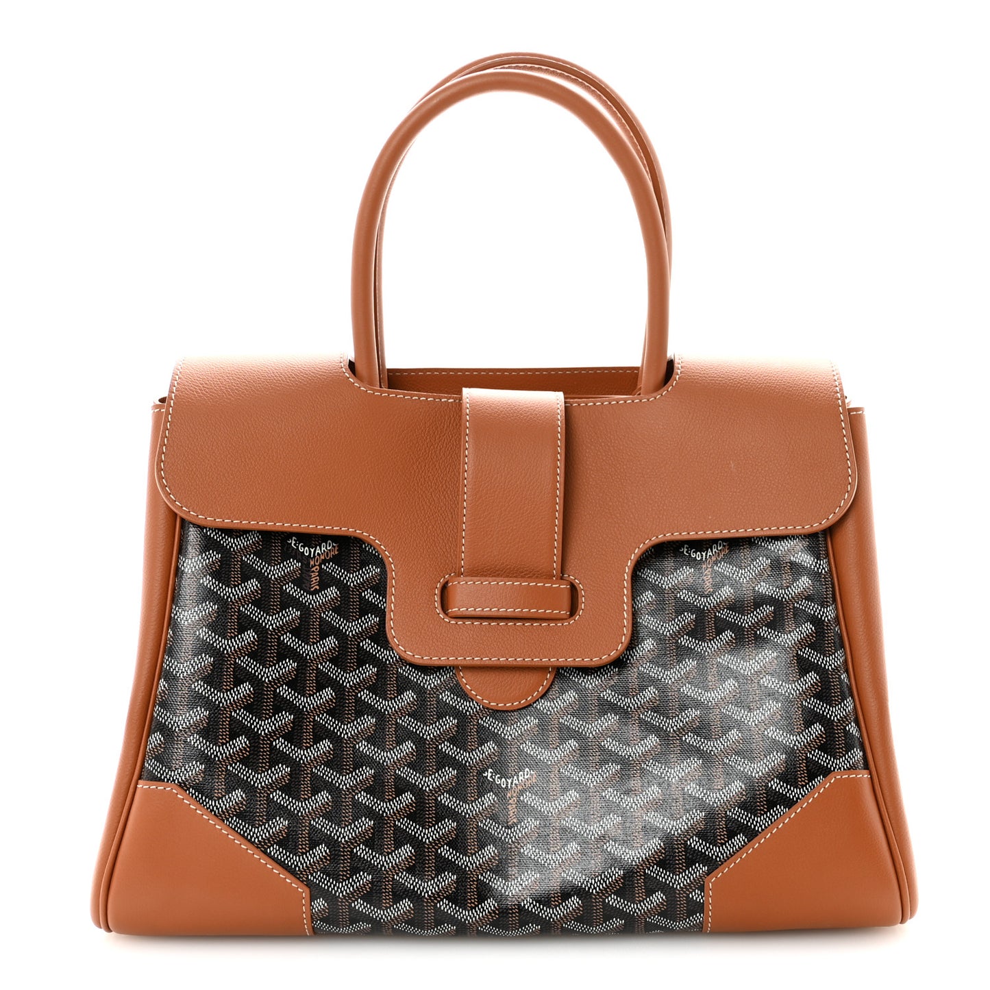 Goyardine Saigon Tote Black Gold