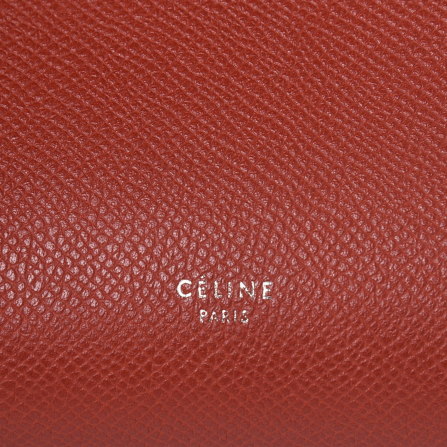 Celine Grained Calfskin Mini Belt Bag Rust 7 of 9