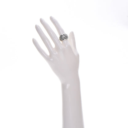 David Yurman Sterling Silver Diamond Cable Ring 50 5.5 2 of 4