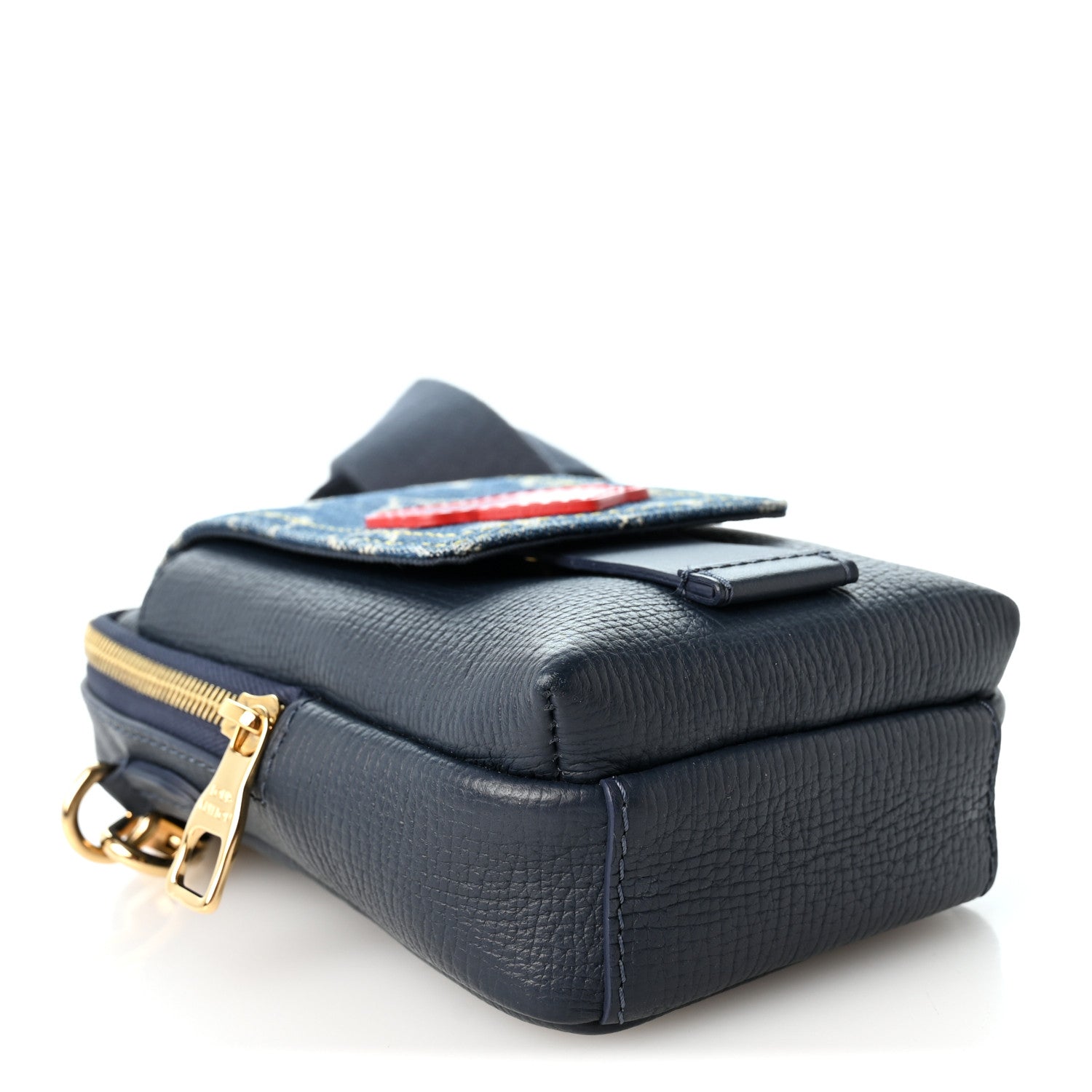 Louis Vuitton X NIGO Denim Monogram Flat Double Phone Pouch 3 of 8