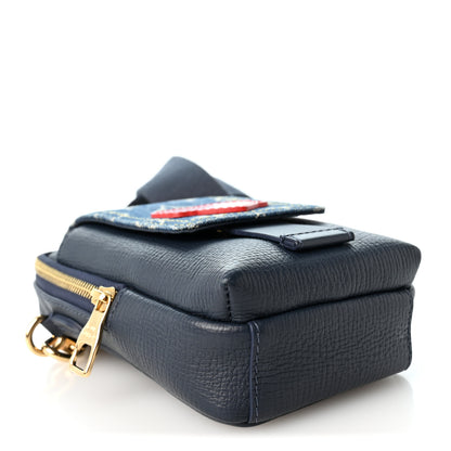 Louis Vuitton X NIGO Denim Monogram Flat Double Phone Pouch 3 of 8