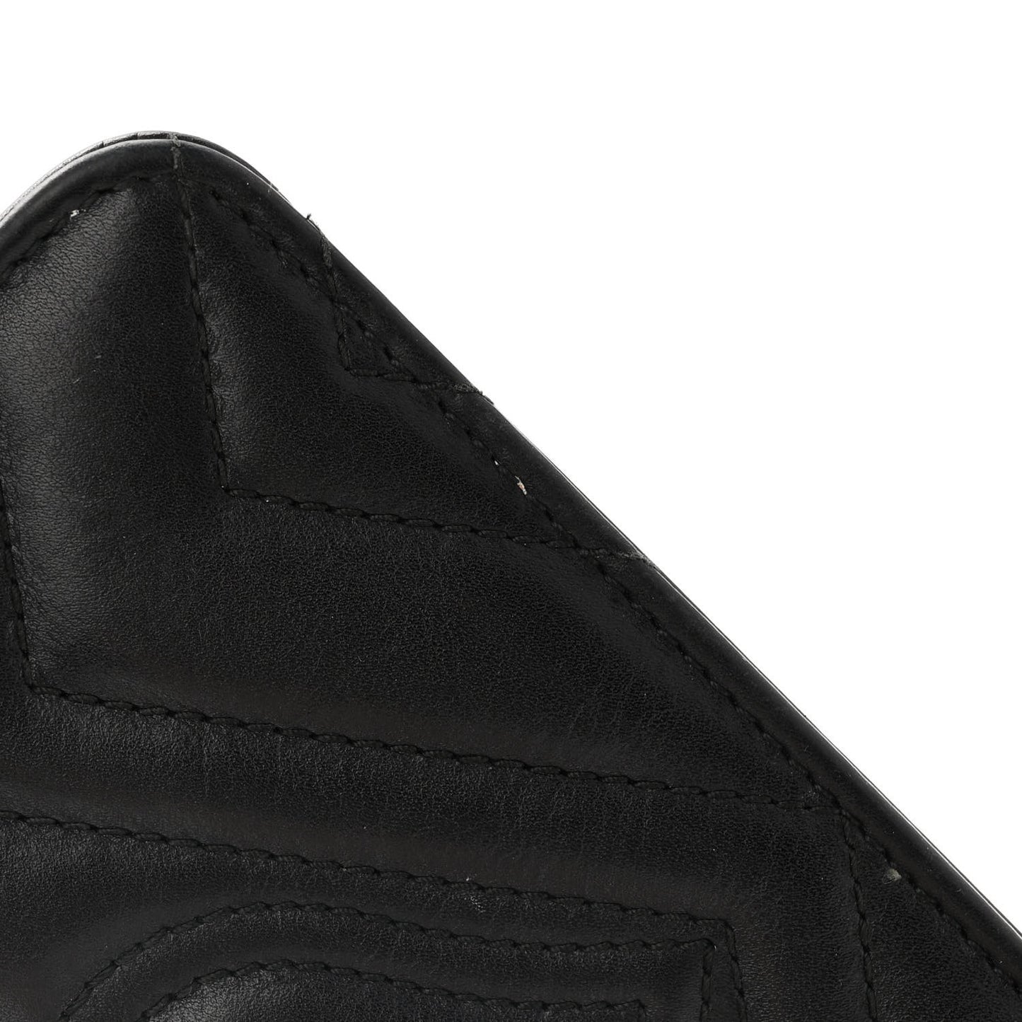Calfskin Matelasse Mini Animal Studs GG Marmont Bag Black