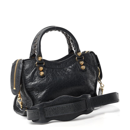 Balenciaga Agneau Giant 12 Gold Hardware Mini City Anthracite 3 of 14