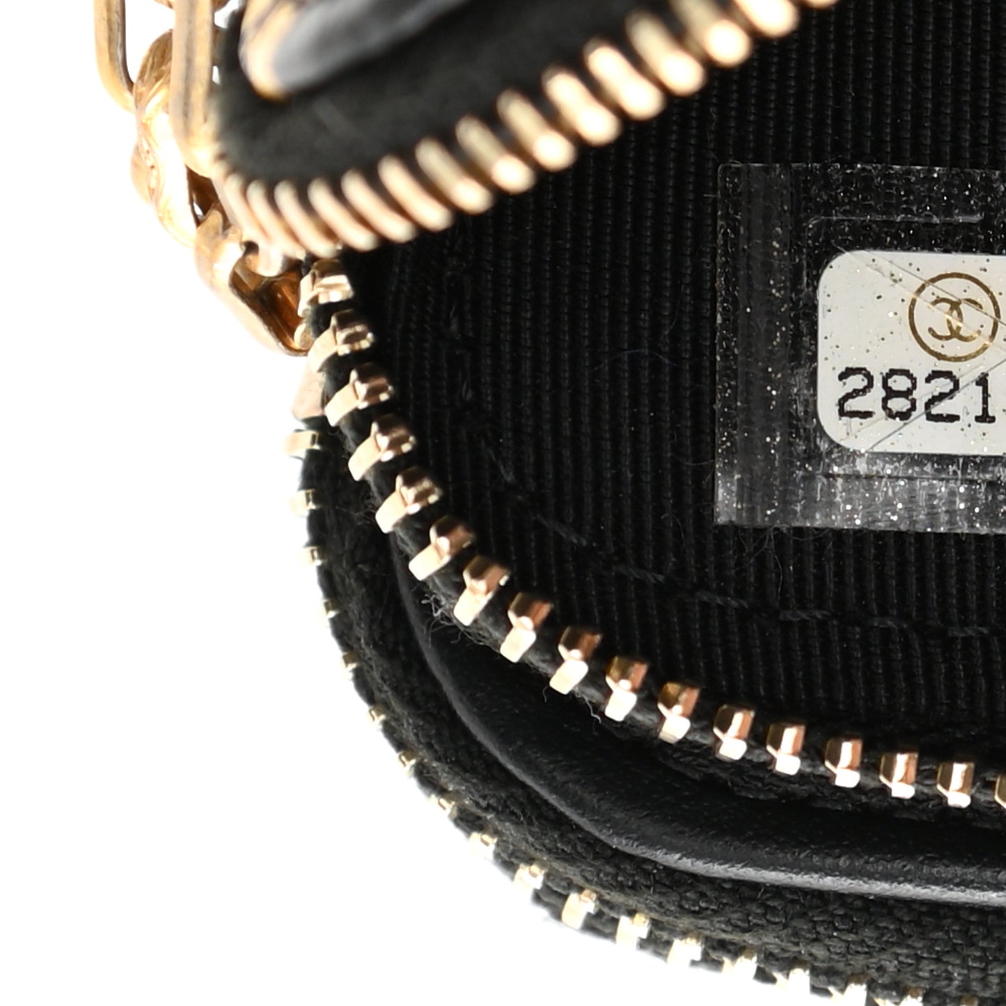 Calfskin Crocodile Embossed Graffiti 2.55 Cocodile Reissue Clutch With Chain Black Gold