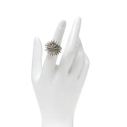 David Yurman Sterling Silver Diamond 25mm Starburst Ring 51 5.75 2 of 5