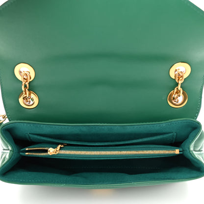Louis Vuitton Calfskin New Wave Chain Bag MM NM Emerald 5 of 9
