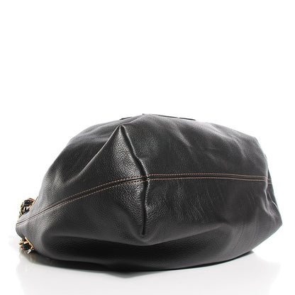 Chanel Calfskin CC Drawstring Bucket Bag Black 4 of 7