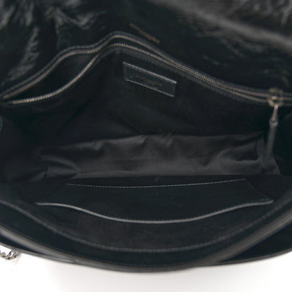 Saint Laurent Crinkled Calfskin Matelasse Monogram Large Niki Chain Satchel Black 5 of 10