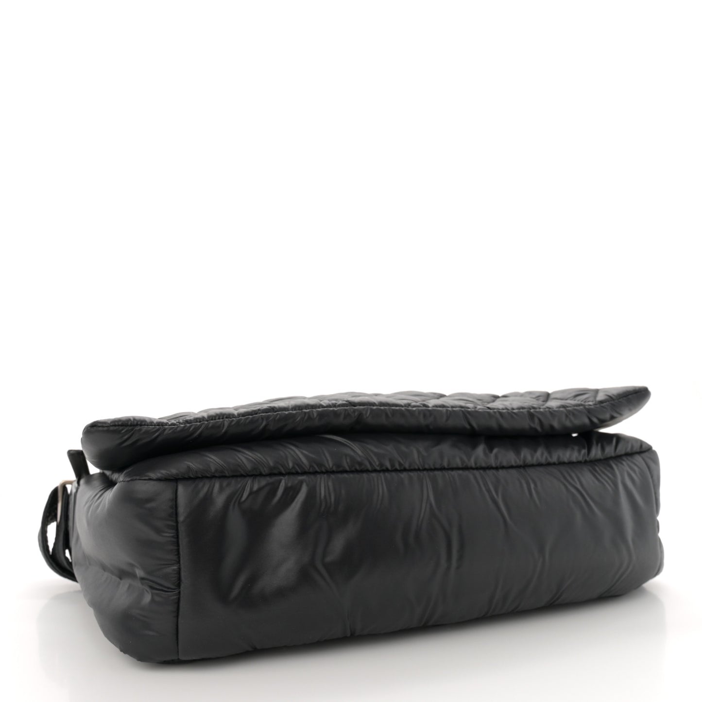 Nylon Coco Cocoon Messenger Bag Black
