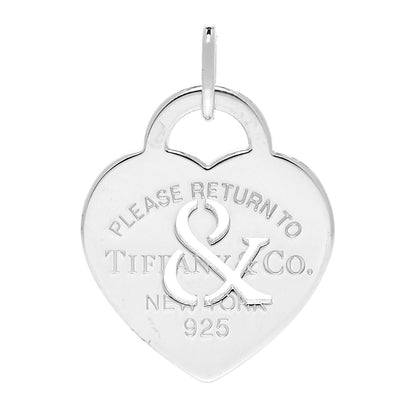 Tiffany Sterling Silver Return to Tiffany Ampersand Heart Charm 1 of 5