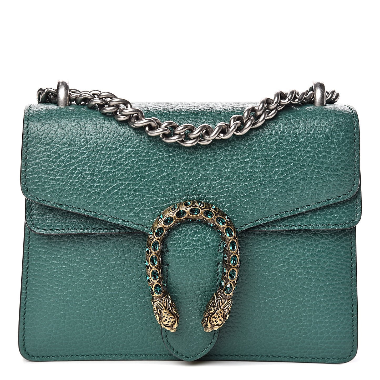 Calfskin Mini Dionysus Shoulder Bag Emerald