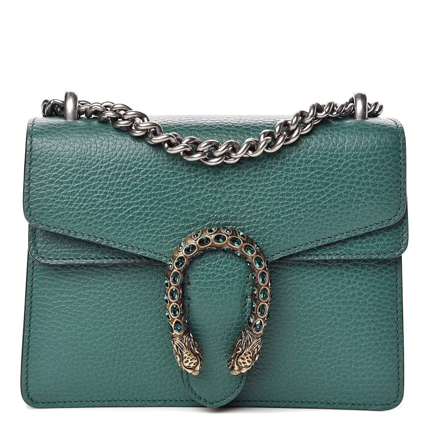 Gucci Calfskin Mini Dionysus Shoulder Bag Emerald 1 of 10