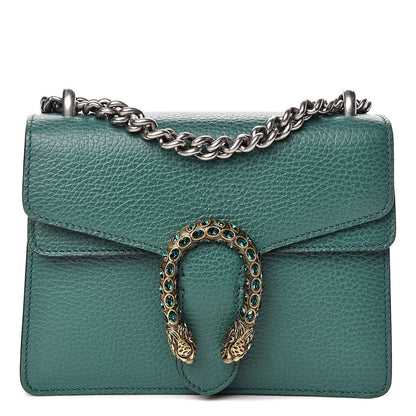 Gucci Calfskin Mini Dionysus Shoulder Bag Emerald 1 of 10