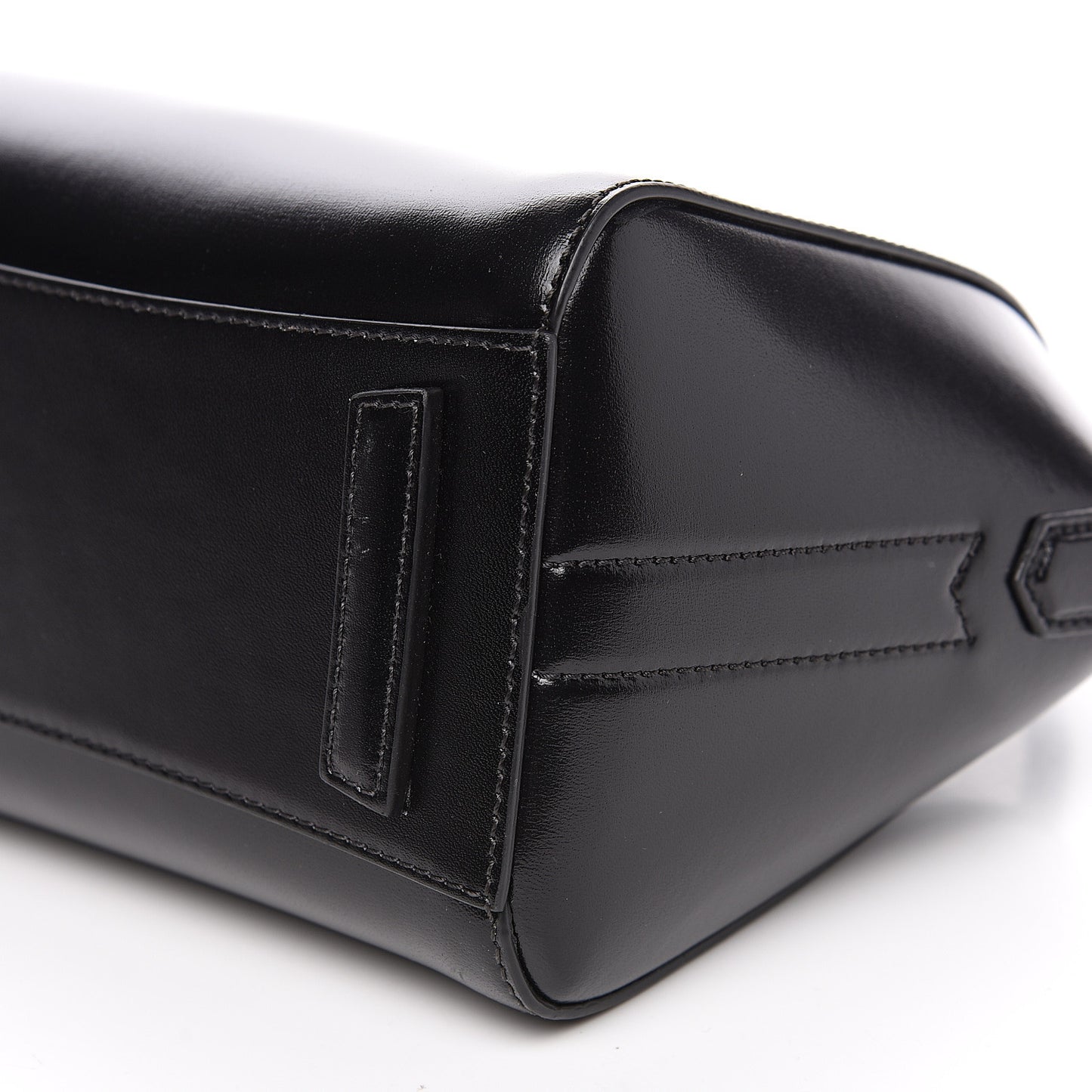 Shiny Lord Calfskin Mini Antigona Black