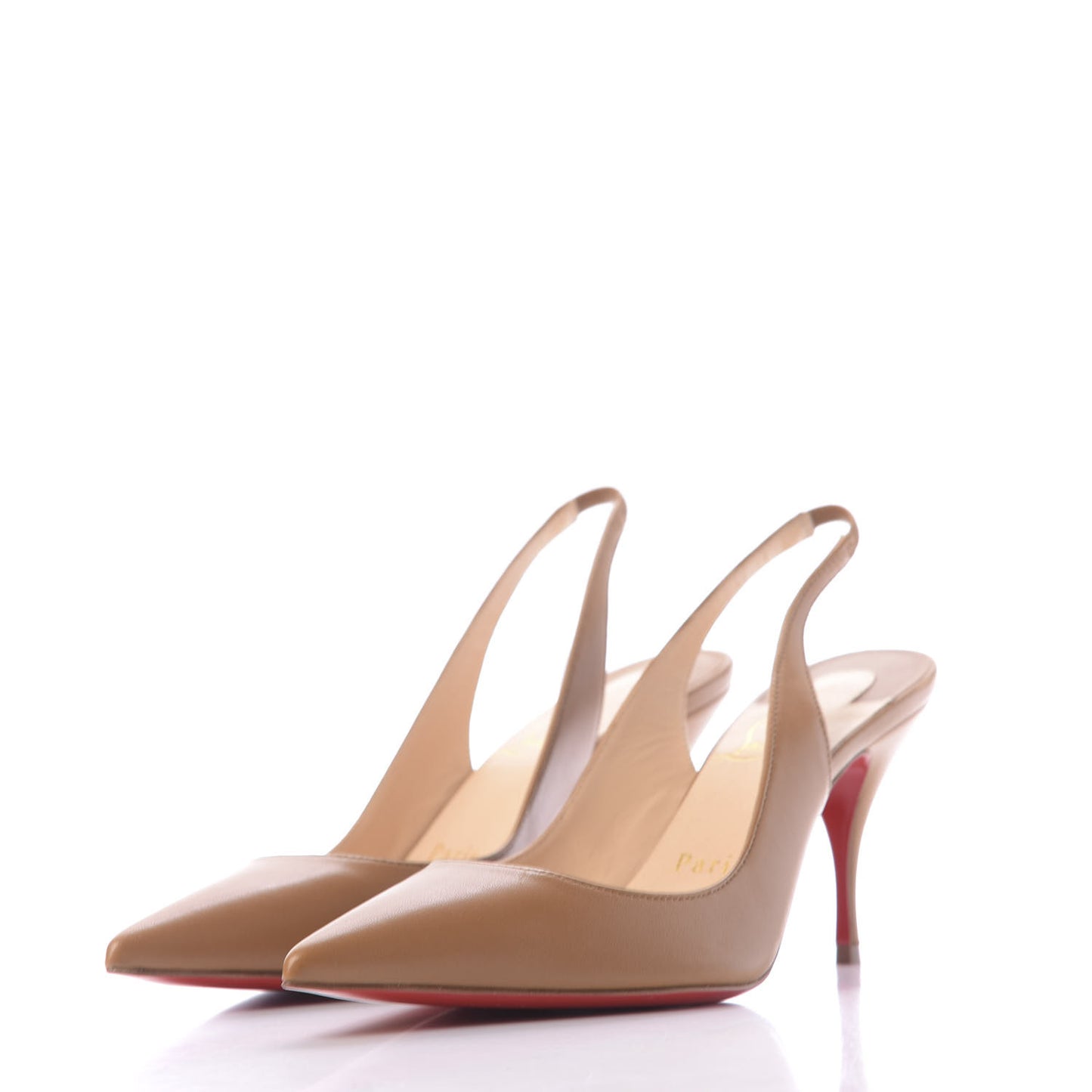 Nappa Clare Sling 80 Pumps 35 Cafe Creme
