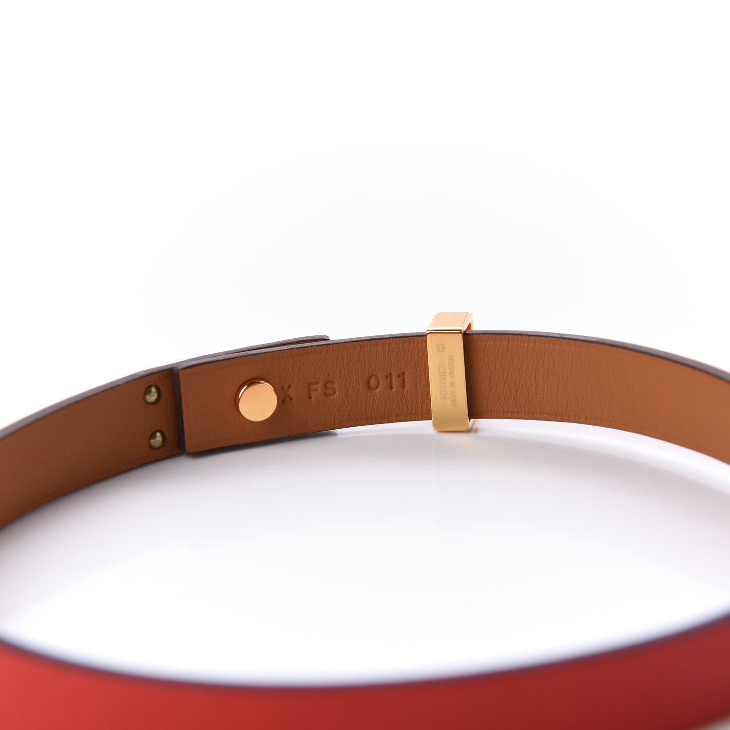 Hermes Swift Mini Dog Double Tour Bracelet T2 Rouge Tomate 5 of 9